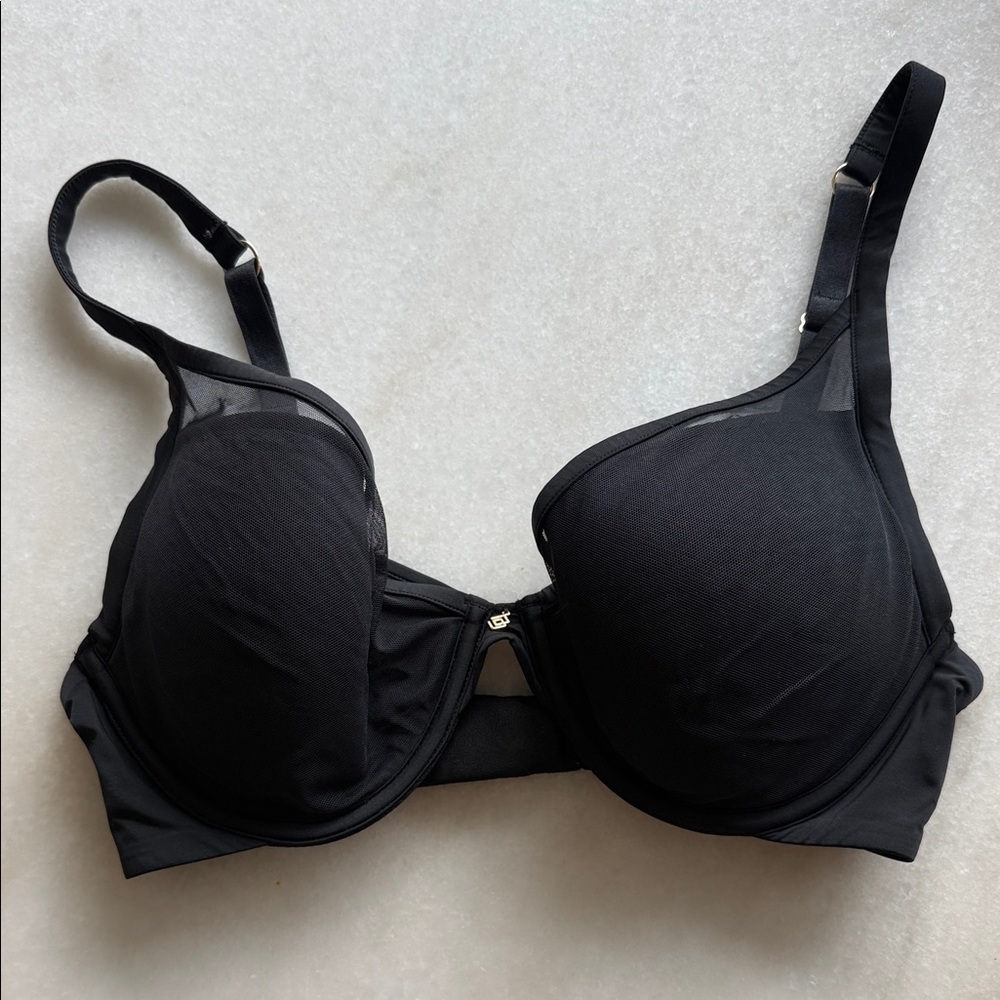 ThirdLove Black Underwire Molded Bra with Sheer Accents